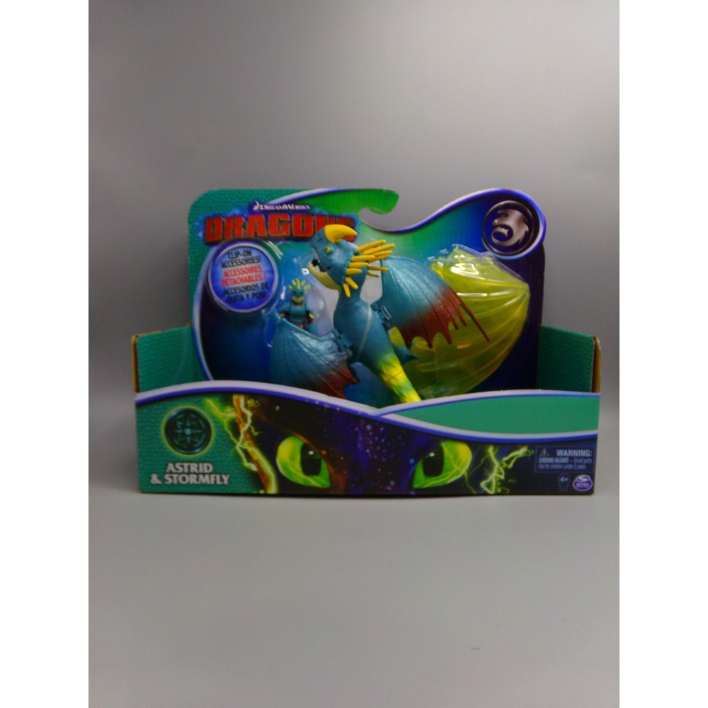 Dreamworks Dragons Astrid & Stormfly Action Figure with Clip On Accessories‎ New